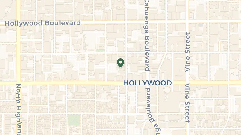 Map of 1541 Wilcox Ave, Los Angeles, CA 90028, USA