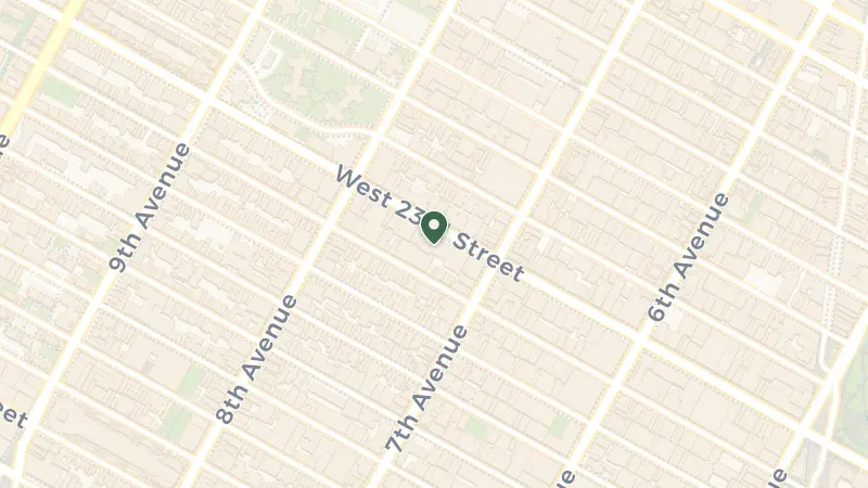 Map of 222 W 23rd St, New York, NY 10011, USA