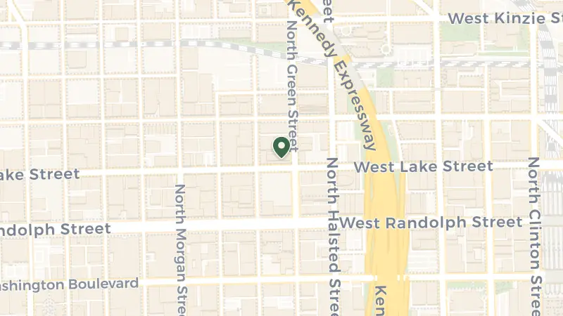 Map of 200 N Green St, Chicago, IL 60607, USA