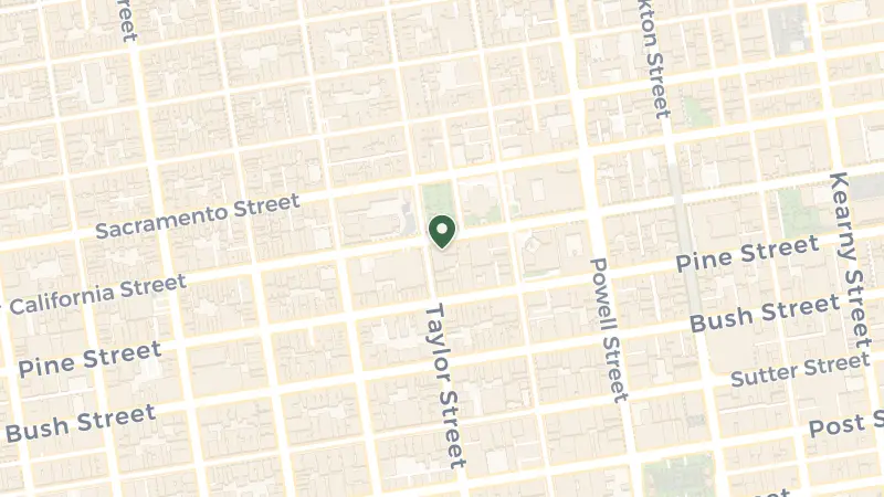 Map of 1075 California St, San Francisco, CA 94108, USA