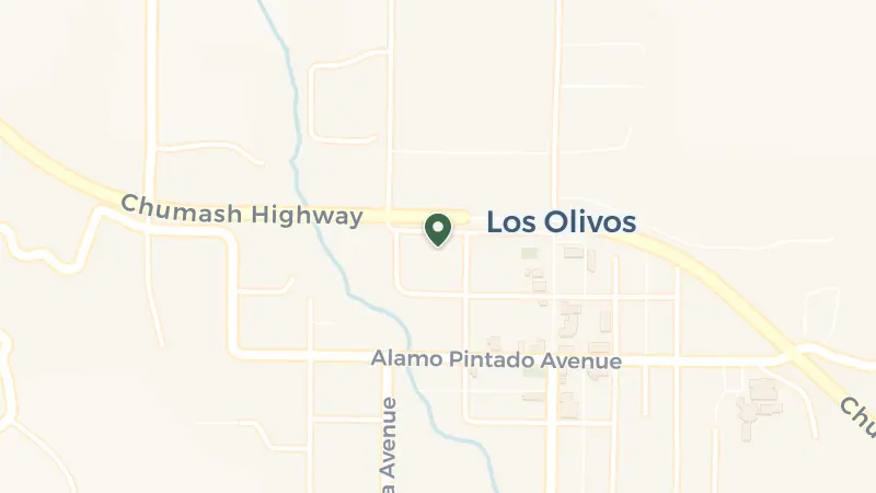 Map of 2350 Railway Ave, Los Olivos, CA 93441, USA