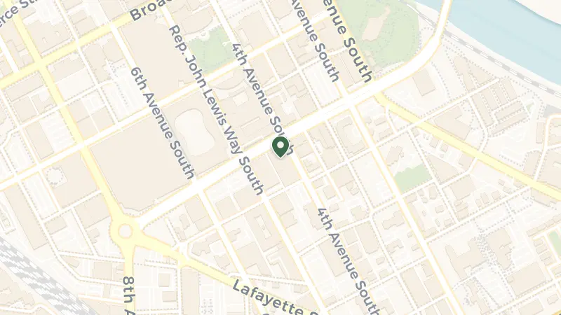 Map of 401 Korean Veterans Blvd, Nashville, TN 37203, USA