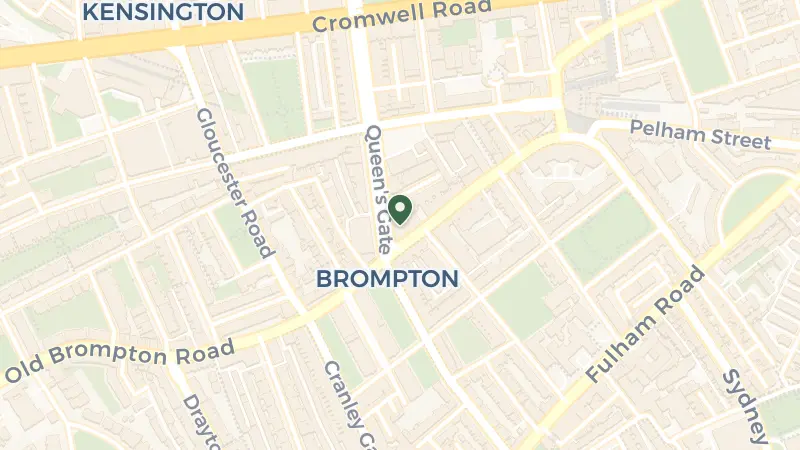 Map of 109-113 Queen's Gate, South Kensington, London SW7 5LP, UK