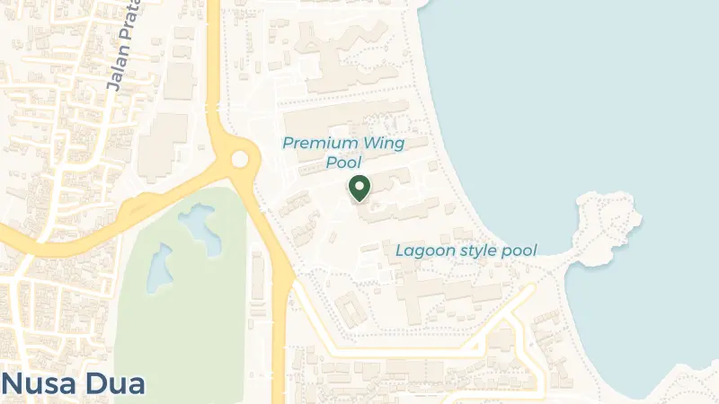 Map of Kawasan Pariwisata, Jl. Nusa Dua No.2 Lot N, Benoa, Kec. Kuta Sel., Kabupaten Badung, Bali 80363, Indonesia