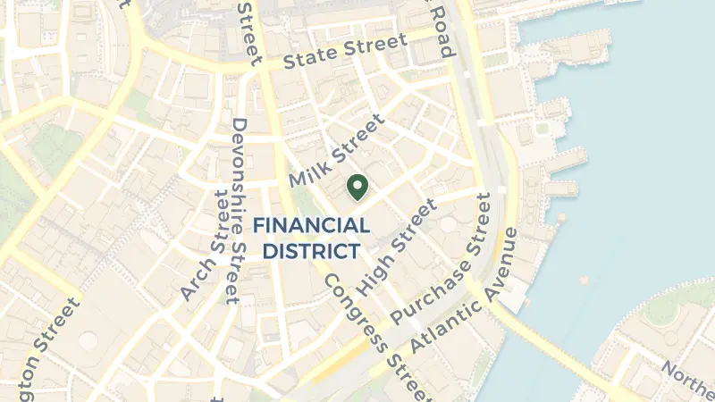 Map of 250 Franklin St, Boston, MA 02110, USA