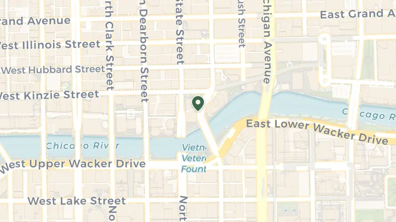 Map of 330 N Wabash Ave, Chicago, IL 60611, USA