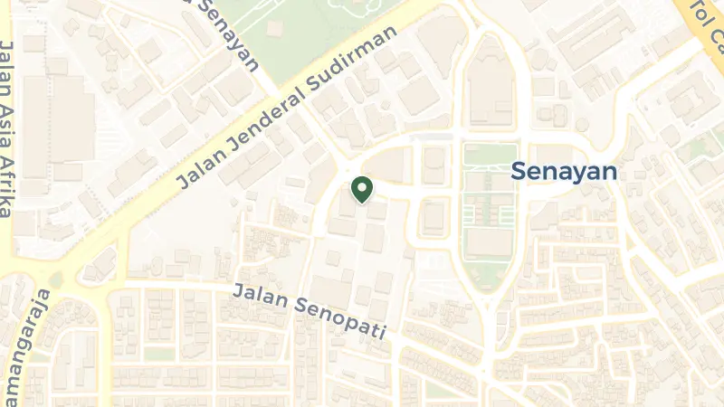 Map of Sudirman Central Business District 8 Lot.28, RT.5/RW.3, Senayan, Kec. Kby. Baru, Kota Jakarta Selatan, Daerah Khusus Ibukota Jakarta 12190, Indonesia