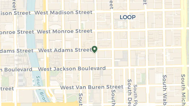 Map of 208 S LaSalle St, Chicago, IL 60604, USA