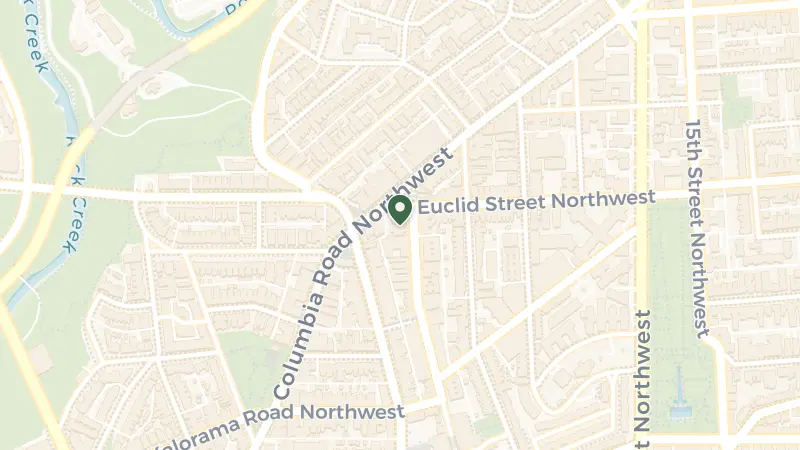 Map of 1770 Euclid St NW, Washington, DC 20009, USA