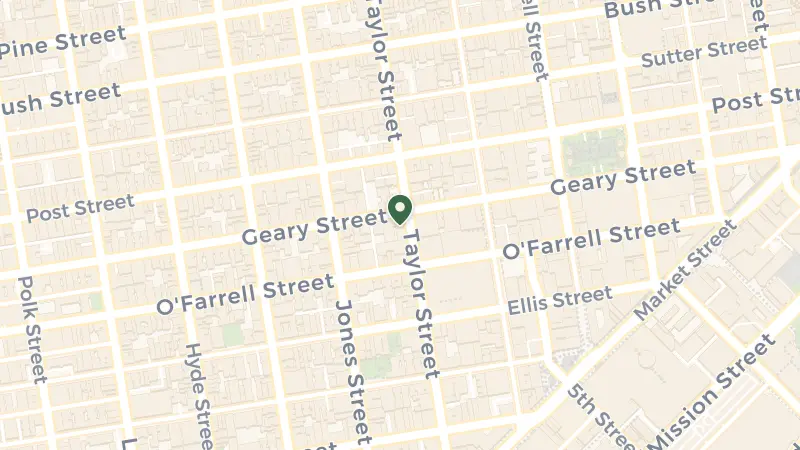 Map of 501 Geary St, San Francisco, CA 94102, USA