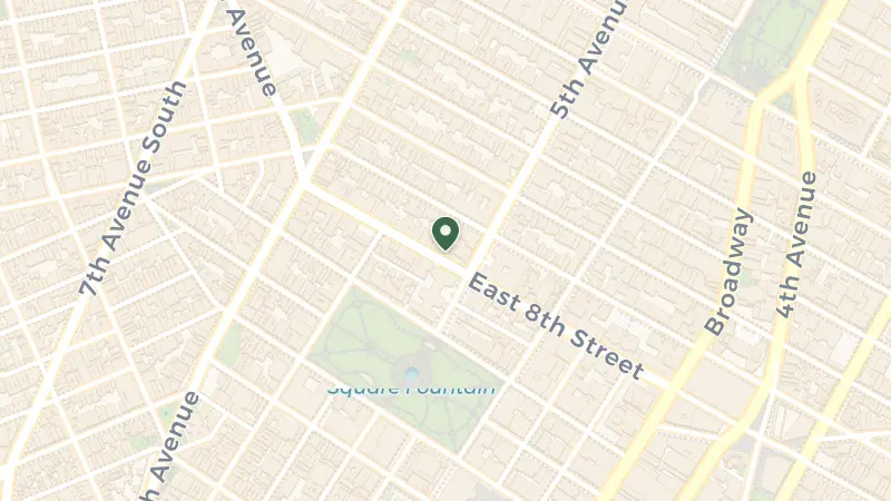 Map of 5 W 8th St, New York, NY 10011, USA