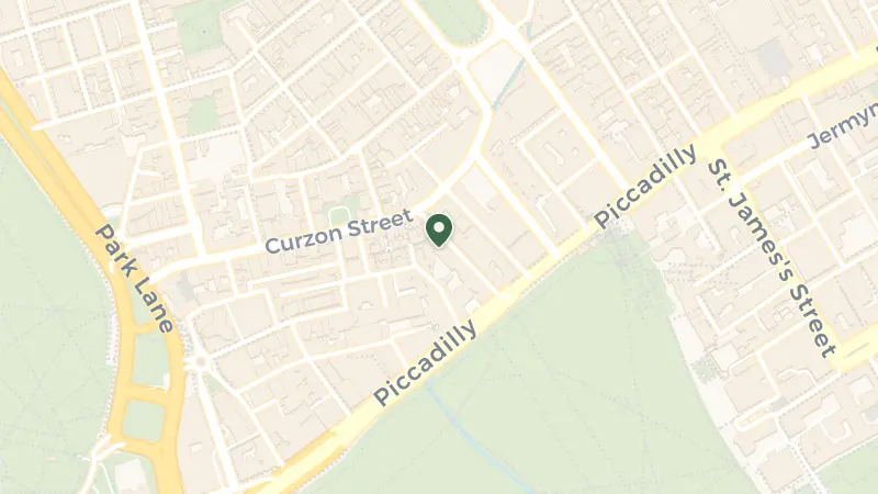 Map of 27-41 Half Moon St, London W1J 7BG, UK