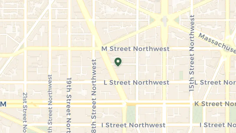 Map of 1127 Connecticut Ave NW, Washington, DC 20036, USA
