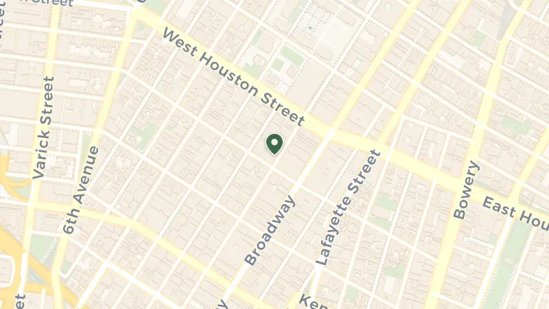 Map of 147 Mercer St, New York, NY 10012, USA