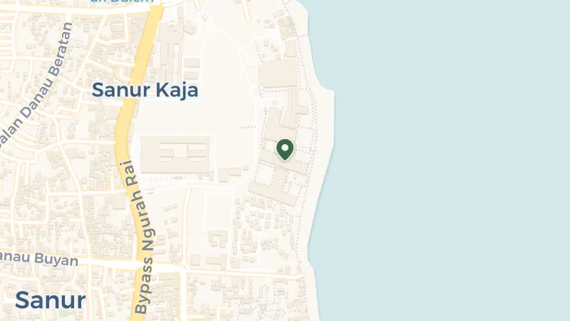 Map of Jl. Hang Tuah, Sanur Kaja, Denpasar Selatan, Kota Denpasar, Bali 80227, Indonesia