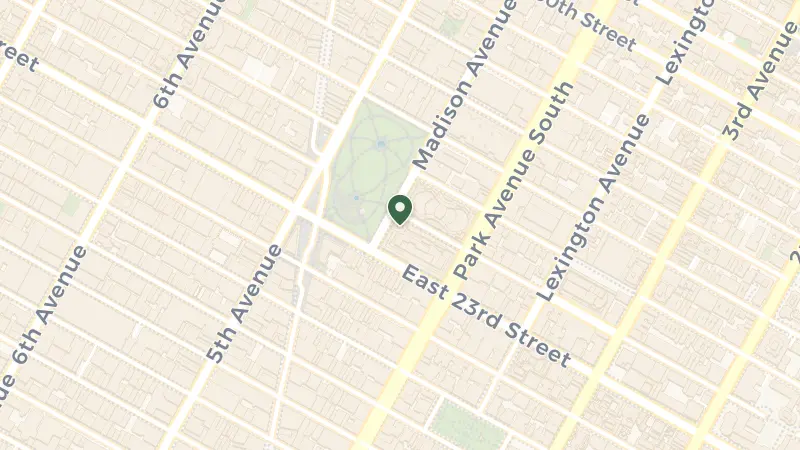 Map of 5 Madison Ave, New York, NY 10010, USA