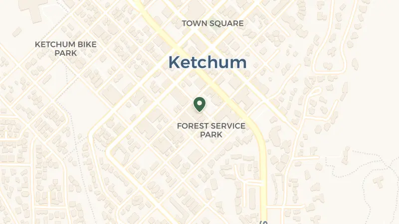 Map of 300 River St E, Ketchum, ID 83340, United States