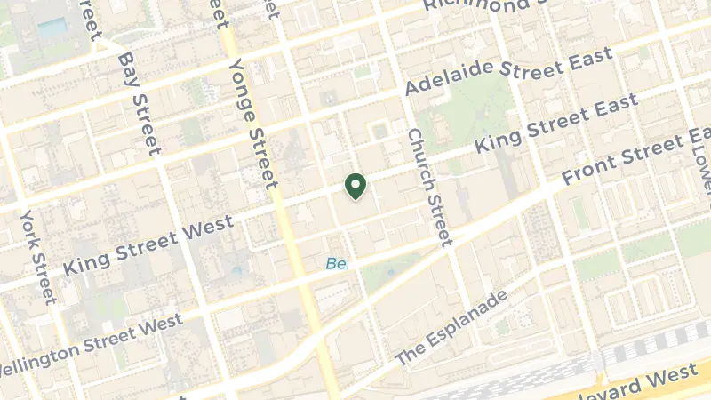 Map of 37 King St E, Toronto, ON M5C 1E9, Canada