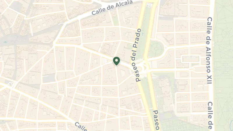 Map of Pl. de las Cortes, 7, Centro, 28014 Madrid, Spain