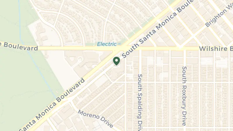 Map of 9882 S Santa Monica Blvd, Beverly Hills, CA 90212, USA