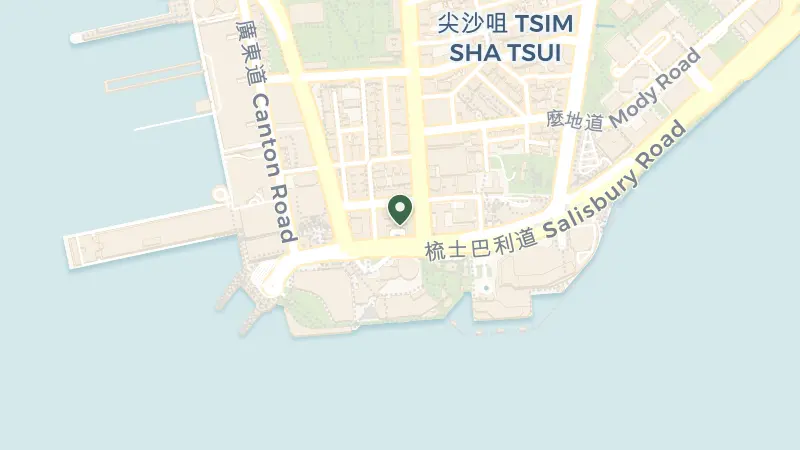 Map of Salisbury Rd, Tsim Sha Tsui, Hong Kong