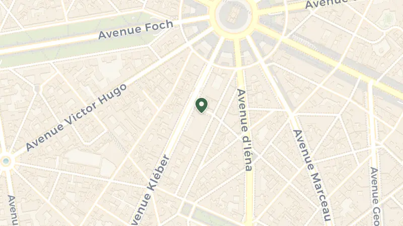 Map of 19 Av. Kléber, 75116 Paris, France