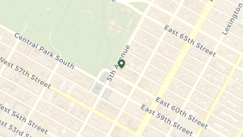 Map of 2 E 61st St, New York, NY 10065, USA