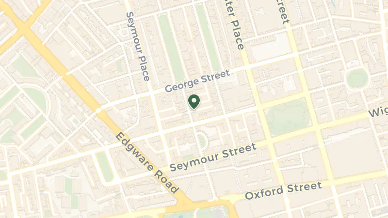 Map of 50 Great Cumberland Pl, Marble Arch, London W1H 7FD, UK