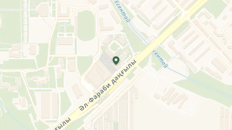 Map of Esentai Tower Business Center, Al-Farabi Avenue 77/7, Almaty 050040, Kazakhstan