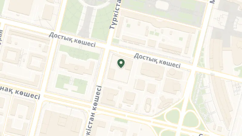 Map of Dostyk Street 16, Astana 010016, Kazakhstan