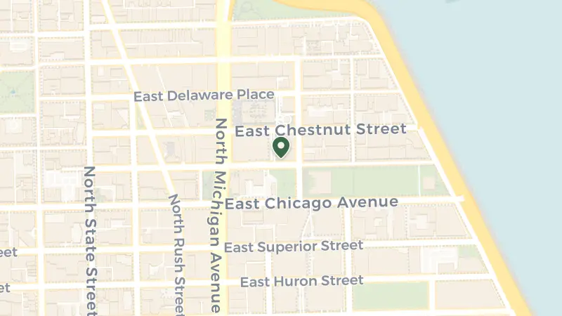 Map of 160 E Pearson St, Chicago, IL 60611, USA