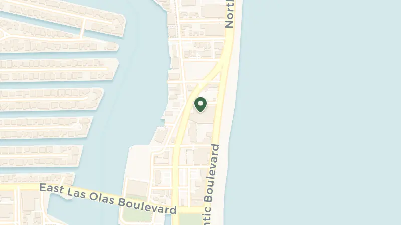 Map of 1 N Fort Lauderdale Beach Blvd, Fort Lauderdale, FL 33304, USA