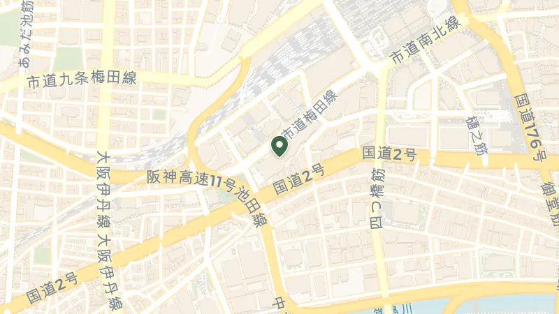 Map of 2-chōme-5-25 Umeda, Kita Ward, Osaka, 530-0001, Japan