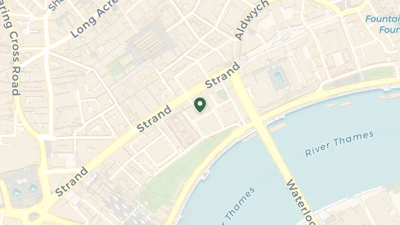 Map of Strand, London WC2R 0EZ, UK