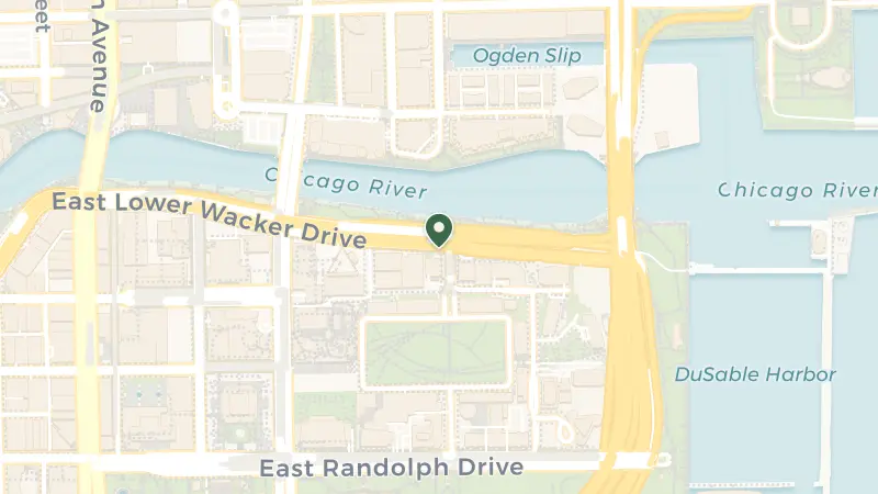 Map of 401 E Wacker Dr, Chicago, IL 60601, USA