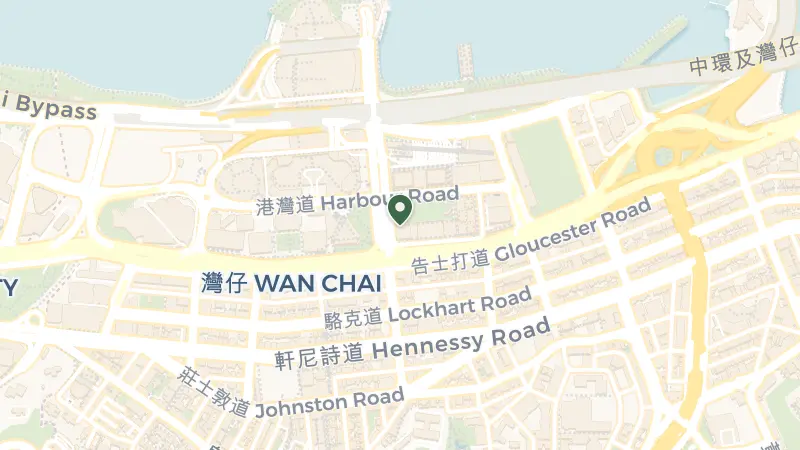 Map of 1號 Harbour Dr, Wan Chai, Hong Kong