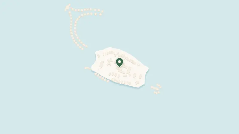 Map of Vommuli Island Dhaalu Atoll, 13080, Maldives