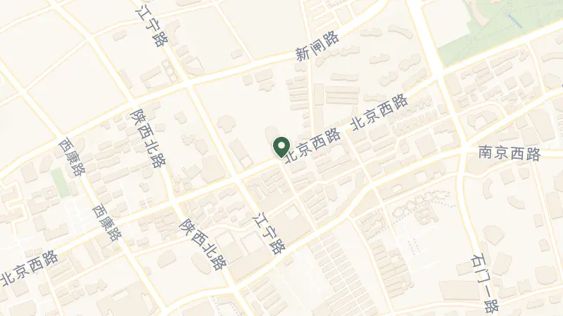 Map of China, Shang Hai Shi, Jing An Qu, 北京西路1008号 邮政编码: 200041