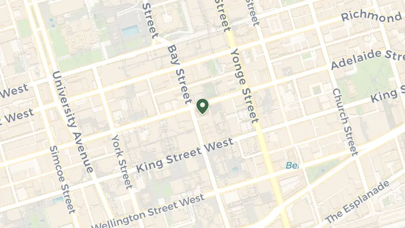 Map of 325 Bay St., Toronto, ON M5H 4G3, Canada
