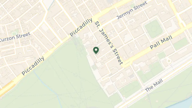 Map of 16-18 St James's Pl, London SW1A 1NJ, UK