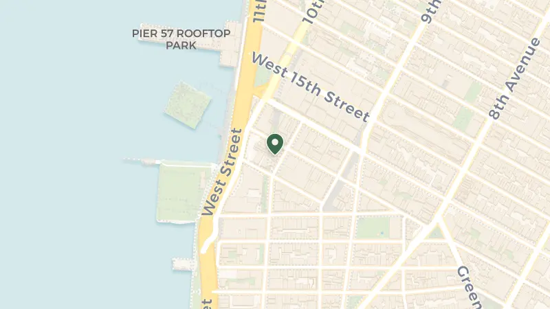 Map of 848 Washington St, New York, NY 10014, USA