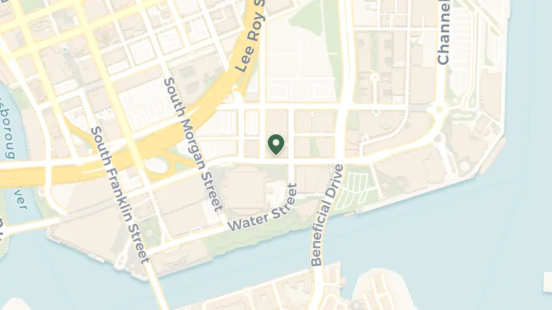 Map of 500 Channelside Dr, Tampa, FL 33602, USA