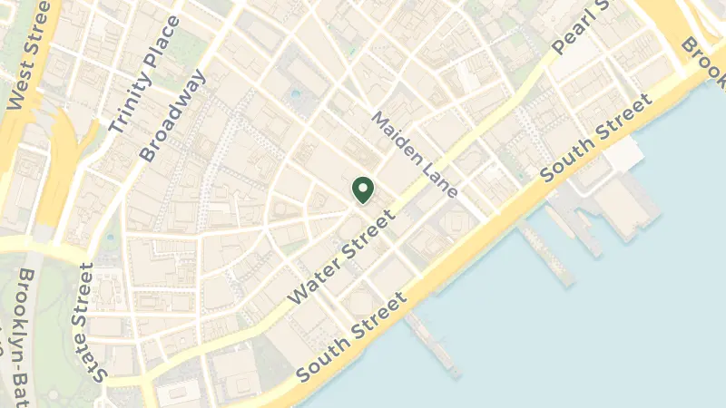 Map of 88 Wall St, New York, NY 10005, USA