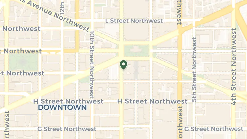 Map of 999 9th St NW, Washington, DC 20001, USA