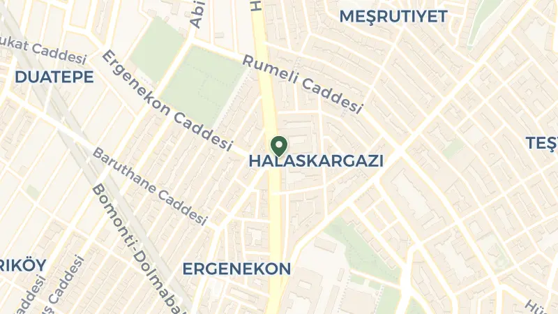 Map of Halaskargazi, Halaskargazi Cd. No:38 D:66A, 34371 Şişli/İstanbul, Türkiye