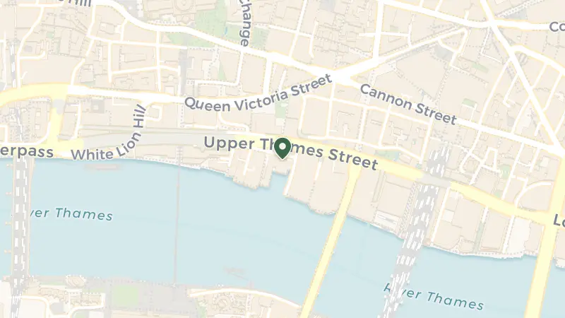 Map of 60 Upper Thames St., London EC4V 3AD, UK
