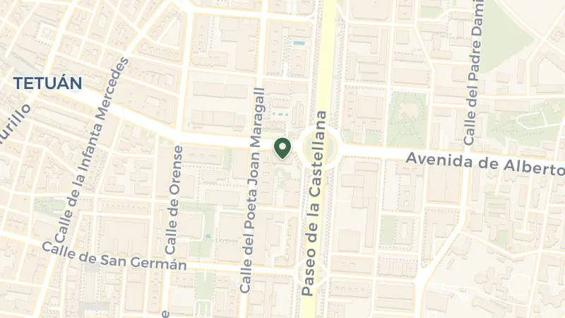 Map of P.º de la Castellana, 133, Tetuán, 28046 Madrid, Spain