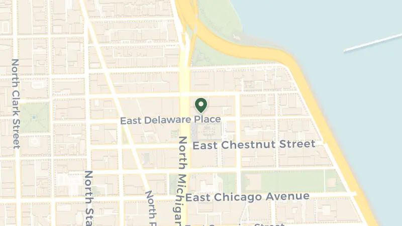 Map of 909 N Michigan Ave, Chicago, IL 60611, USA