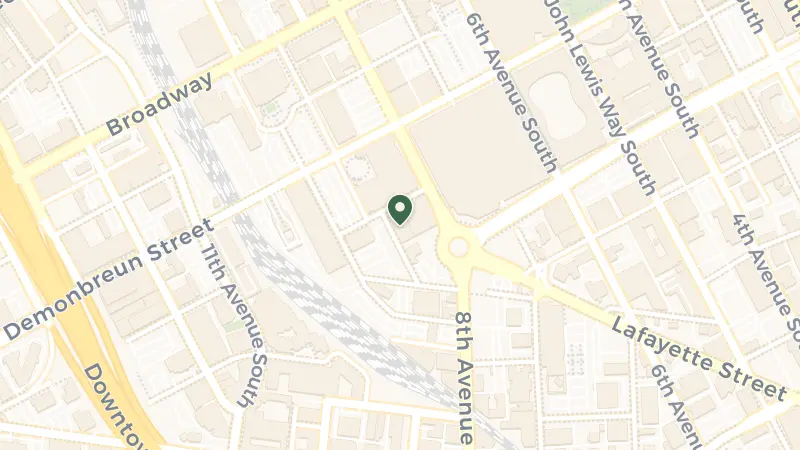 Map of 807 Clark Pl, Nashville, TN 37203, USA