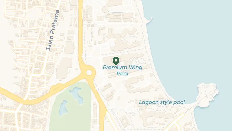 Map of Kawasan Pariwisata Nusa Dua, BTDC Lot N-3, Jl. Kw. Nusa Dua Resort, Benoa, Kec. Kuta Sel., Kabupaten Badung, Bali 80361, Indonesia